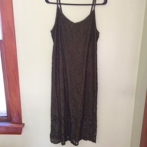 NWT Bobeau Gardencore green lace dress